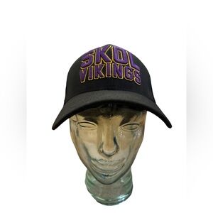 New Era SKOL VIKINGS 39Thirty Minnesota Fitter Baseball Hat Large - Extra Large